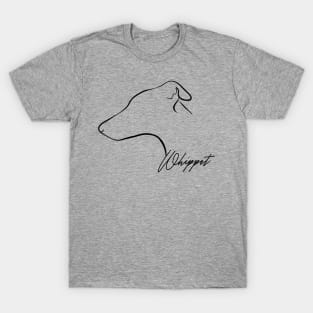 Whippet profile dog lover T-Shirt